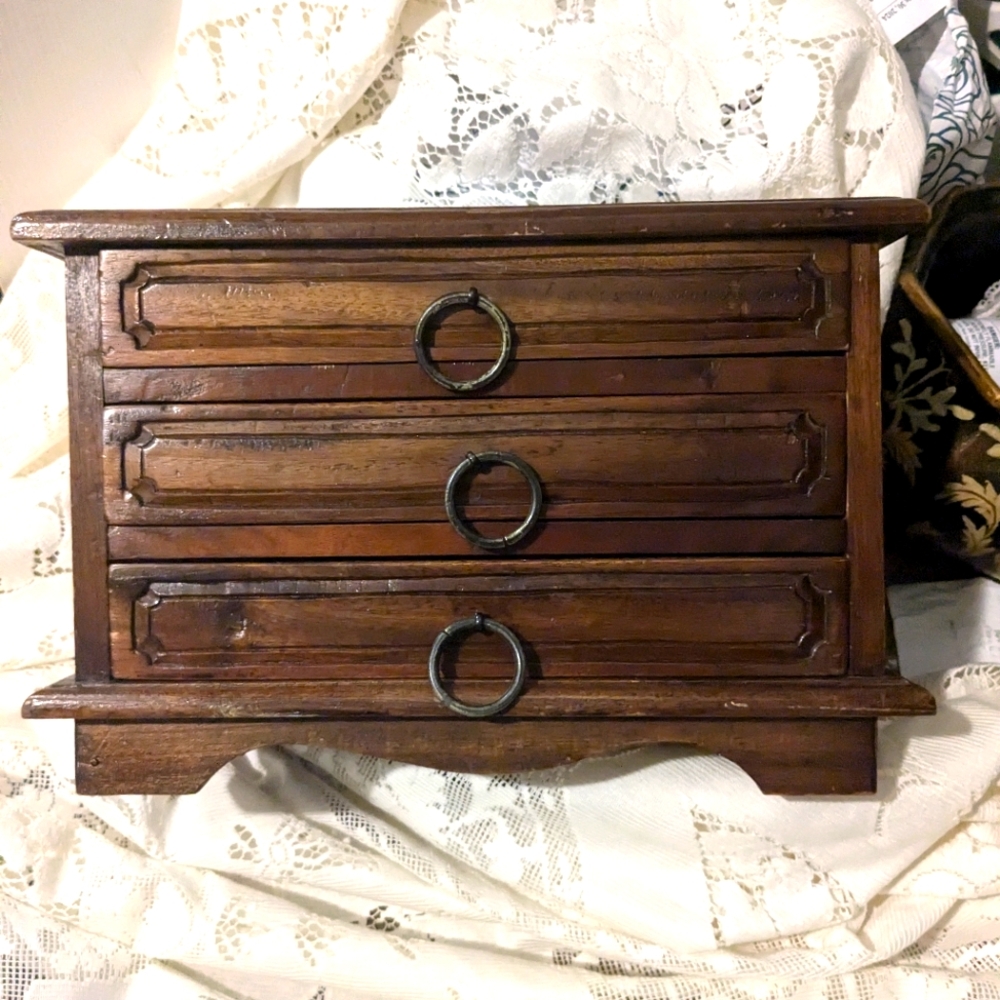 Rare find Antique Alfred jewelry box